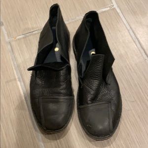 Dusica Dusica black Italian leather booties